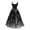 G-Black, variant on for Women formal Dress for Wedding Party Bloody Print Flared Dress Graduation Dresses High Sleeveless Tunic Cocktail Dress Wedding Guest Dresses