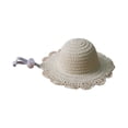 thumbnail image 2 of Pet Mini Sun Hat Straw Hat For Cats Dogs Sun Protection Breathable Adjustable Gentle Chin Strap For Small Pets Beach Trips Backyard Play Park Visits Photoshoots Birthdays Gifts For Pet Lovers, 2 of 8