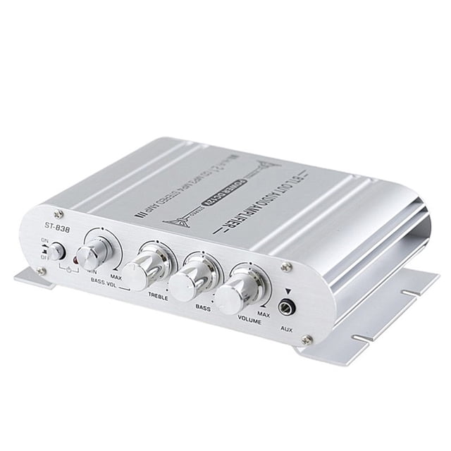 Arealer Mini Digital Hi-Fi Power Amplifier 2.1CH Subwoofer Stereo Audio Player Car Motorcycle Home Power Amplifier