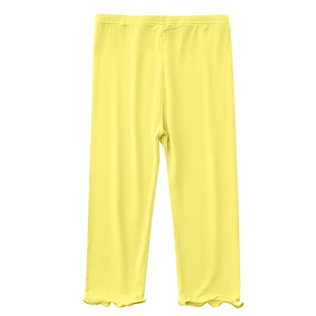 QIPOPIQ Girls' Adjustable Waist Stretch Twill Straight Leg Pant Clearance