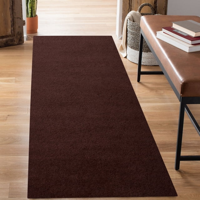 ANTPOP Runner Rug Outdoor Hallway Carpet Runners Non Slip Area Rugs Entrance Mat Indoor for Entryway Kitchen 2'x2',Dark Brown
