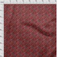 thumbnail image 4 of oneOone Georgette Viscose Red Fabric Abstract Dress Material Fabric Print Fabric By The Yard 42 Inch Wide, 4 of 4