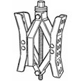 thumbnail image 2 of BAL RV Wheel Chock 28005 Deluxe Series; For Use With Tandem Tires; Scissors Type; Silver; Opens To 10 Inches; Locking; With Ratchet Wrench, 2 of 2