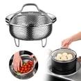 thumbnail image 1 of XIPYYKM Stainless Steel Steamer Basket for Pot, 5.51inch/14cm Vegetable Steamer Basket Insert Steaming Rack with Handle, Vegetables Fruit Strainers and Colanders for Home Kitchen Cooking, 1 of 9