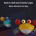 thumbnail image 2 of yeacher Rechargeable Interactive Crab Toy with LED Lights & Music – Durable ABS Material, USB Charging, Fun Crawling Motion for Kids (Red/Yellow or Yellow/Blue-Green), 2 of 6