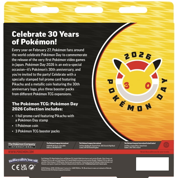 Pokémon TCG: Pokémon Day 2026 Collection - Walmart.ca
