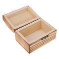 thumbnail image 3 of lionlar Wooden Jewelry Box Plain Unfinished Box Storage Case Organizer Retro, 3 of 9