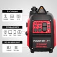 thumbnail image 3 of PowerSmart 2500W Portable Inverter Generator,Super Quiet 4-Stroke Engine,  Eco-Mode Feature, Home Use & Camping, 3 of 6