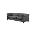thumbnail image 1 of Best Master Furniture Venice Upholstered Sofa, Charcoal, 1 of 2