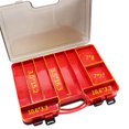 thumbnail image 3 of Double-sided Portable Lure Box Activity Compartment Fishing Bait Tackle Storage red, 3 of 7