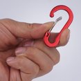thumbnail image 4 of 6Pcs Climbing Buckles Rustproof Smooth Edge Anti Fade Gourd Shape Aluminum High Hardness Bright Color Carabiners for Travel, 4 of 7