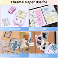 thumbnail image 4 of Mini Printer Paper for Inkless Portable Bluetooth Printer Thermal Pocket Printer, 57mm x 30mm, 6 Rolls, 4 of 7