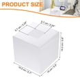 thumbnail image 2 of Uxcell Tissue Box Cover with Base Square Tissue Box Holder Acrylic Cube Facial Tissue Paper Dispenser, 2 of 6