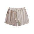 thumbnail image 3 of Mens Shorts Mens Casual Solid Color Casual Drawstring Pockets Elastic Sports Shorts, 3 of 7