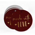 thumbnail image 2 of Inkdotpot Made With Love Text Bottle Tag Real Gold Foil Favor Hang Tags 100 Pack, 2 of 6