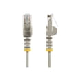 thumbnail image 1 of StarTech.com 1ft Slim LSZH CAT6 Ethernet Cable, 10 Gigabit Snagless RJ45 100W PoE Patch Cord, CAT 6 10GbE UTP Network Cable w/Strain Relief, Gray, Fluke Tested/ETL/Low Smoke Zero Halogen - Category 6 - 28AWG (N6PAT1GRS) - Patch cable - RJ-45 (M) to RJ-45 (M) - 1 ft - UTP - CAT 6 - snagless, stranded - gray, 1 of 4