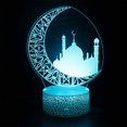 thumbnail image 3 of Islam Eid Ramadan LED Light 3d Moon Lamp With Touch 16 Color Mubarak Gifts For Home Decor Muslims Believers, 3 of 11