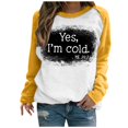 thumbnail image 2 of 50% de Réduction T-shirt Imprimé Oversized Sweatshirt for Women 2023 Manches Long Blouse Col Rond Casual Tops Sweatshirt, 2 of 5