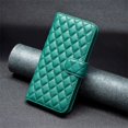 thumbnail image 5 of iPhone 14 Wallet Case Premium Handmade PU Leather Phone Case Card Slots Magnetic Closure Zipper Pocket Kickstand Flip Case with Hand Strap for iPhone 14 - Green, 5 of 5