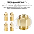 thumbnail image 3 of 5Pcs Brass 3D Printer Nozzle High Temperature 300 1.75mm Filament for End 5 S1 End 7 Printers with M6 Thread Nozzle, 3 of 7