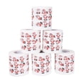 thumbnail image 1 of Rouleau de Papier Hygiénique de Noël 6 Pcs - Papier Hygiénique des Fêtes, Papier Hygiénique Saisonnier Portable / Papier Hygiénique Fantaisie de Collection Élevée, Cadeau Drôle pour Petits Cadeaux de Bas de Noël et Souvenirs de Fête, 1 of 1