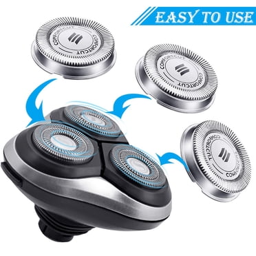 6 Pieces Electric Shaver Head Facial Hair Beard Shaver Head Trimmer Heads Repair Maintenance Accessories Spare Parts Replacement for Philips