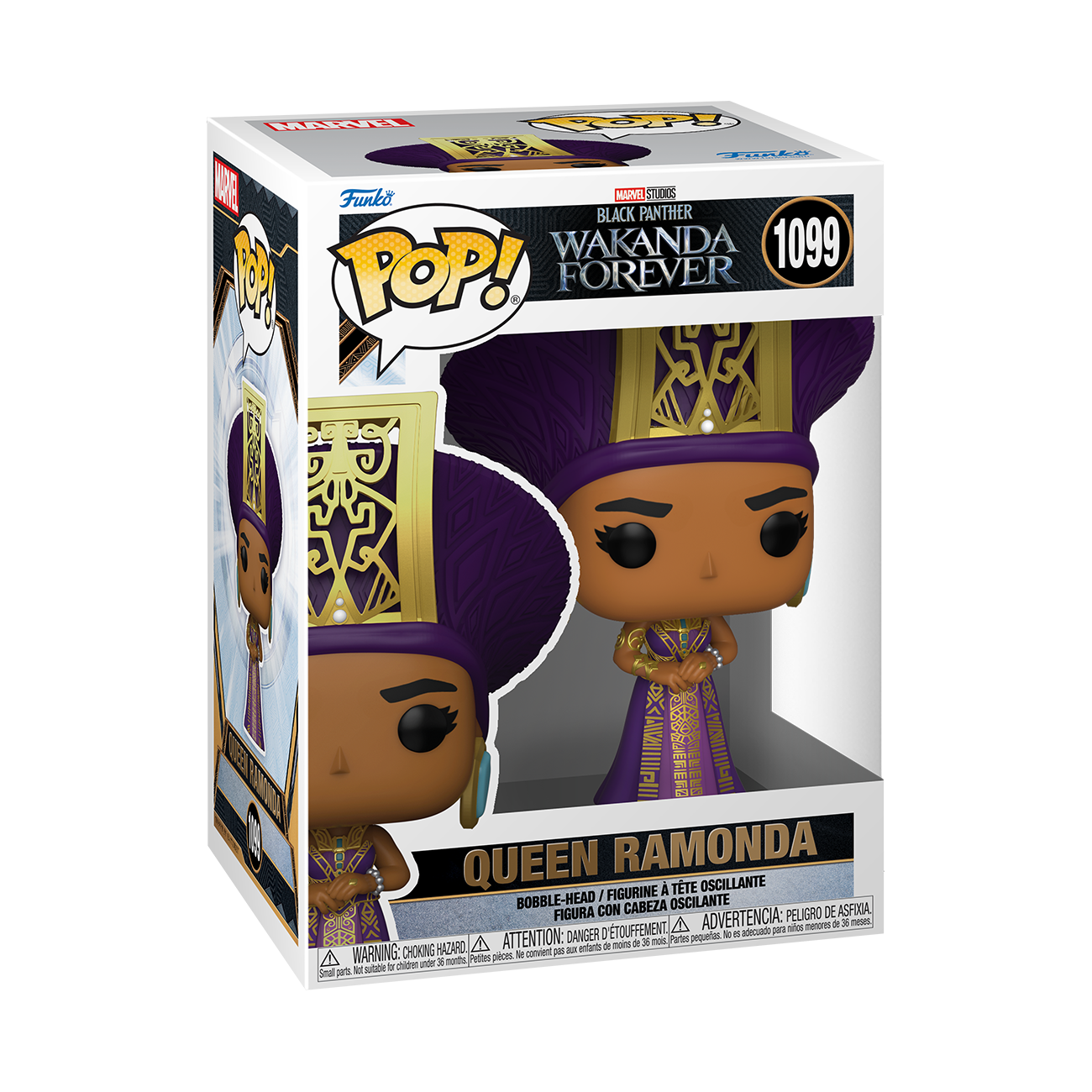 Funko Pop! Marvel Studios Black Panther: Wakanda Forever - Queen Ramonda Bobblehead En Vinyle