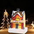 thumbnail image 3 of jifeng LED Christmas Village House Scene Buildings Collectible Decoration Figurines for A, 3 of 8