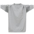 thumbnail image 1 of Cameland T-Shirts pour Hommes Grande Taille en Coton à Manches Longues Décontractés à Col Rond T-Shirts Coupe Classique Doux Confortables Hauts Basiques, 1 of 5