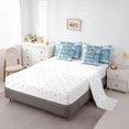 thumbnail image 3 of YST Lake Rules Comforter Set, 7-Piece, Modern, Black Sketches, Queen Size, 3 of 5