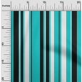 thumbnail image 1 of oneOone Viscose Chiffon Turquoise Blue Fabric Stripes Sewing Craft Projects Fabric Prints By Yard 42 Inch Wide-YPZ, 1 of 4