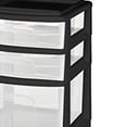 thumbnail image 4 of Homz Plastic 5 Drawer Home Storage Container TowerCloset Organizer, Black Frame, 4 of 7