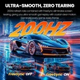 thumbnail image 2 of Suevery 24" 200Hz Gaming Monitor, FHD Computer Monitor, Built-in Speakers, 120% sRGB, FreeSync, Black, 2 of 8