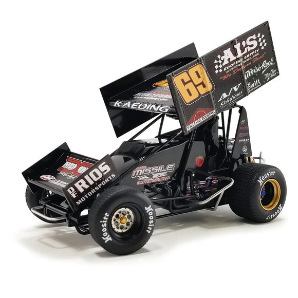 Winged Sprint Car 69 Bud Kaeding Als Fournitures de Toit Kaeding Performance World Of Outlaws (2022) 118 Modèle Réduit par Acme A1822010