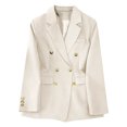 thumbnail image 1 of AherBiu Womens Blazers for Work Casual Fall Double Breasted Oversized Jacket Open Front Trendy Work Suit, 1 of 6