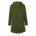 thumbnail image 3 of Kcodviy Women Solid Rain Jacket Mid Weight Womens Jacket Outdoor Plus Size Waterproof Plus Size Maternity Jacket Hooded Windproof Loose Coat, 3 of 5