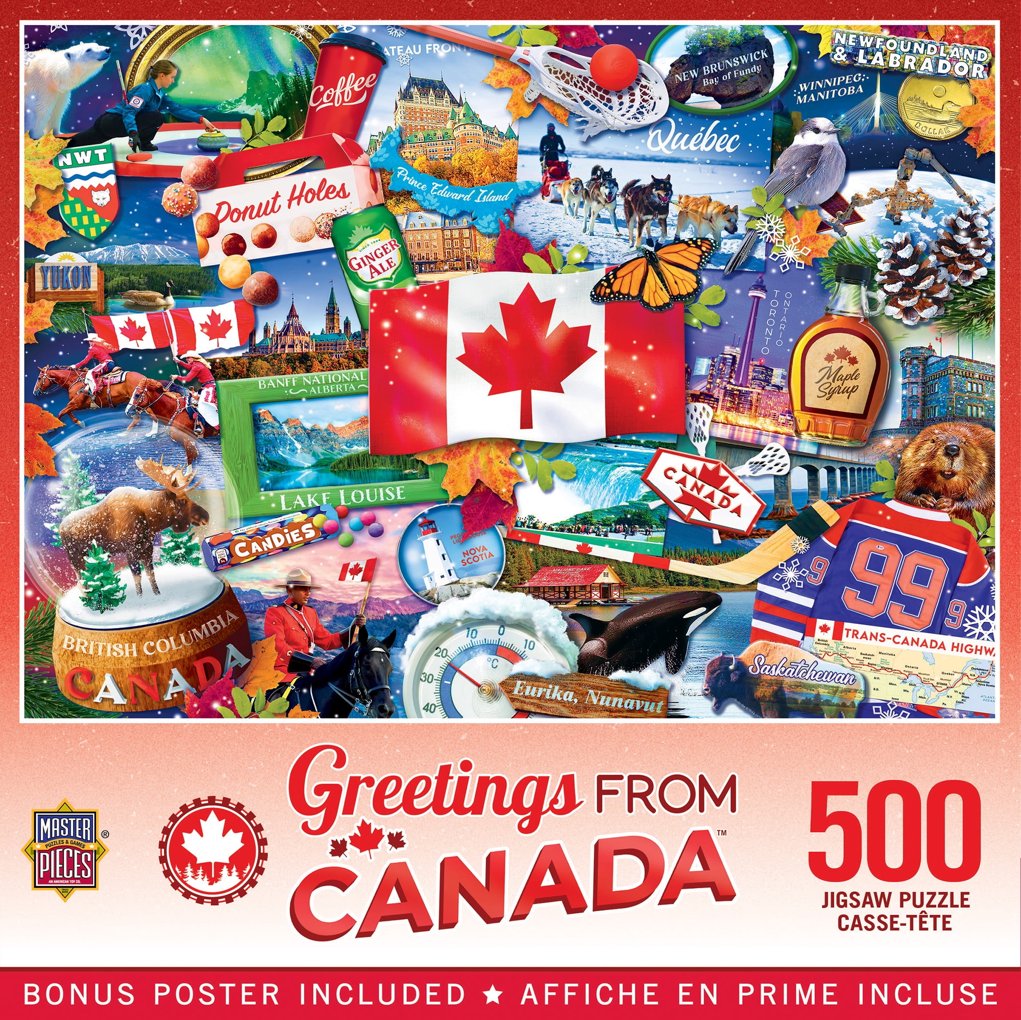 Masterpieces Puzzle Company Greetings From Canada - 550 Piece Jigsaw Puzzle