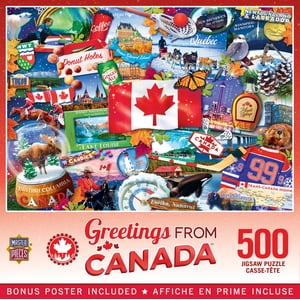 Masterpieces Salutations de la compagnie Puzzle du Canada - 550 Puzzle de puzzle en pièces