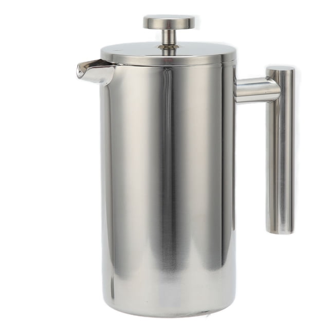 Coffee Pot, French Press Stainless Steel Coffee Pot Hand Brewed Coffee Tea Maker Tea Maker and Milk Maker for Home (1000ML)