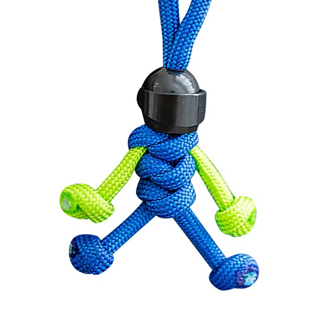 Kcodviy Motorcyclist Minifigure Hanging Chain Men Key Ring Umbrella Rope Weaving Keychain Lanyards for Car Keys Personality Motorcycle Key Accessories