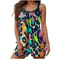 thumbnail image 2 of UPPADA Two Piece Tankini Swimsuits for Women High Waisted 2 Piece Bathing Suits Floral Print Tankini Set Tummy Control Modest Swimwear for Holiday Cute Swimsuit Multicolor,Xl, 2 of 6