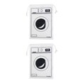 thumbnail image 4 of QualitChoice Portable Cotton Linen Drawstring Closure Bag Bedroom Large Capacity Pouch Sundries Luggage Cargo Laundry Organizer Type 2 2PCS, 4 of 6