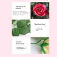 thumbnail image 1 of stanreset 1/2/3/5 Artificial Flower Plant Fake Vine Roses Simulation Rose Self-Assembly Party Balcony Garden Restaurant Living Room Garland Champagne Color 5PCS, 1 of 6