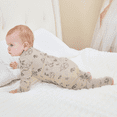thumbnail image 1 of PatPat Baby Boy/Girl Plant Print Zip-up Snug-Fitting Wool Pajamas, 1 of 2