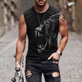 thumbnail image 1 of EGNMCR Débardeurs Homme Nouvelle Mode Décontractée Débardeur Sans Manches pour Homme Col Rond Imprimé Hawaïen Sport Col Rond, 1 of 5