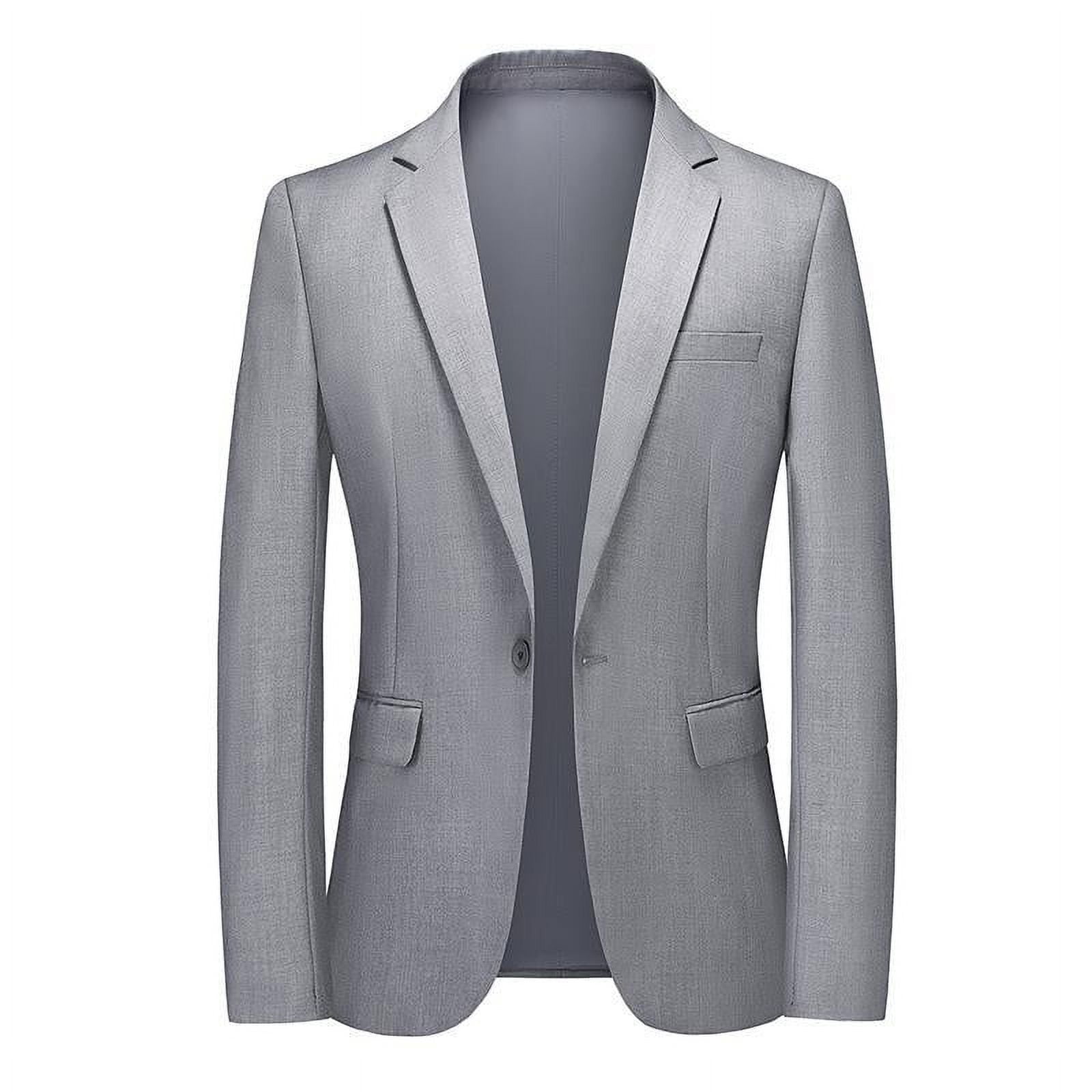 cllios Mens Blazer&Sport Coat One Button Slim Fit Blazer Jacket