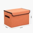 thumbnail image 2 of EGNMCR Closet Organizers and Storage,Organization and Storage, Larger Storage Cubes Foldable Storage Box With Lid, Storage Bin Organizer Basket With Sturdy Handles For Closet Storage baskets, 2 of 6
