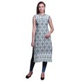 thumbnail image 1 of Bimba Tuniques Droites pour Femmes Imprimées Sans Manches Kurti Décontractée Robe Grande, 1 of 5