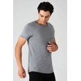 thumbnail image 2 of OTECKA T-Shirt à Col Rond en Coton Supima pour Homme Coupe Ajustée avec Évacuation de l'Humidité -3 Paquets, 2 of 5