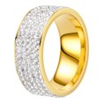 thumbnail image 1 of Weiqiqre Shiny Full Diamond Ring Five Rows Cubic Zirconia Rings CZ Diamond Multi Row Ring Eternity Engagement Wedding Band Ring for Women Discount, 1 of 8
